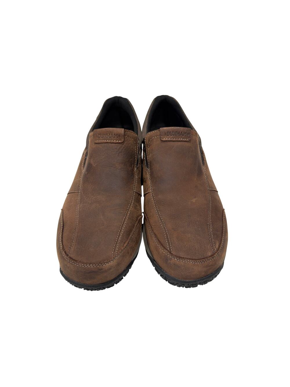 Dunham Men's 10.5 Battery Park slip-on shoes brown/Nubuck waterproof Walking
